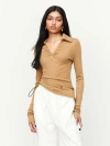Romy Louise Knit Top In Tan