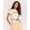 Romy Lover Baby Tee In Yellow