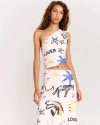Romy Lover Dress In Cream, Multi-colored
