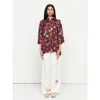 Romy The Brand June Shirt In Bittersweet Burgundy