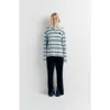 Romy Varsity Polo In Blue