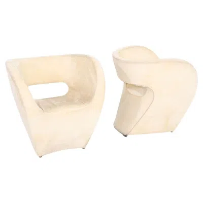 Pre-owned Ron Arad 2004  For Moroso Victoria And Albert Lounge Chairs 8x Available In White