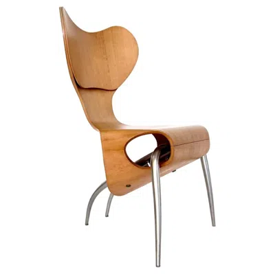 Pre-owned Ron Arad Chair "empty" By  For Driade, 1993 In Brown