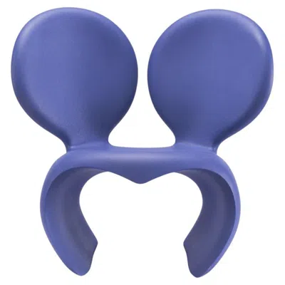 Pre-owned Ron Arad Don't F**k With The Mouse Armchair In Blue Violet Polyethylene By  In Purple