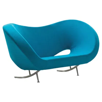 Pre-owned Ron Arad For Moroso Victoria & Albert 200 Symmetrical - Blue Sofa Italian Luxury