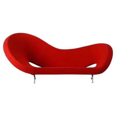 Pre-owned Ron Arad For Moroso Victoria & Albert 290 Asymmetric Left - Sofa Italian Luxury In Red