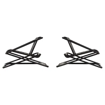 Pre-owned Ron Arad Pair Of Rocking Chairs For One-off, United Kingdom, 1981 In Black