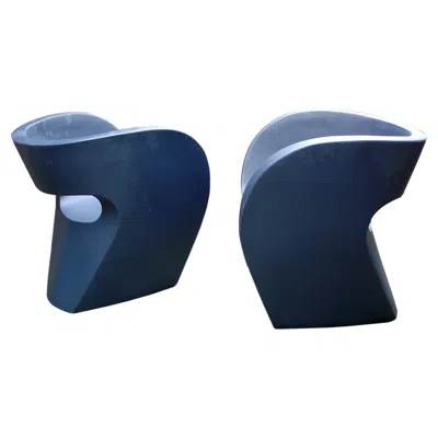 Pre-owned Ron Arad Pair Of Vintage Little Albert Armchair By  Moroso, Italy, 2000 In Purple