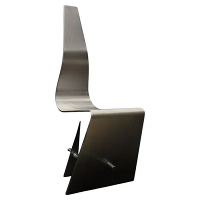 Pre-owned Ron Arad , Rare Aluminium "horn Chair" 1985, Uk In Black