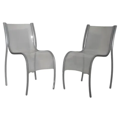 Pre-owned Ron Arad Set Of Two  Chair For Kartell In Gray