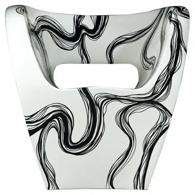 Pre-owned Ron Arad Smoke - Little Albert Armchair By , Hand-painted, Signed Amane In Black
