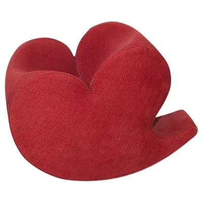 Pre-owned Ron Arad – Soft Heart Lounge / Rocking Chair Moroso, Italy, 1990s In Red