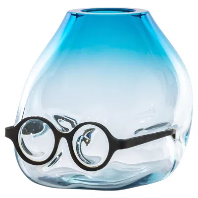 Pre-owned Ron Arad Venini Where Are My Glasses 777.50 Glass Vase, Acquamare -  - Damiani In Blue
