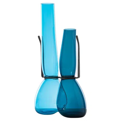 Pre-owned Ron Arad Venini Where Are My Glasses 777.52 Vase, Horizon & Acquamare  Damiani In Blue