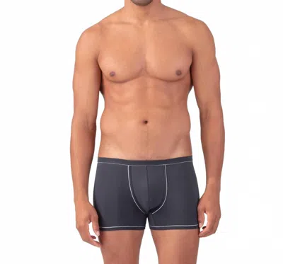 Ron Dorff Boxer Briefs With Piping In Lava Grey In Blue