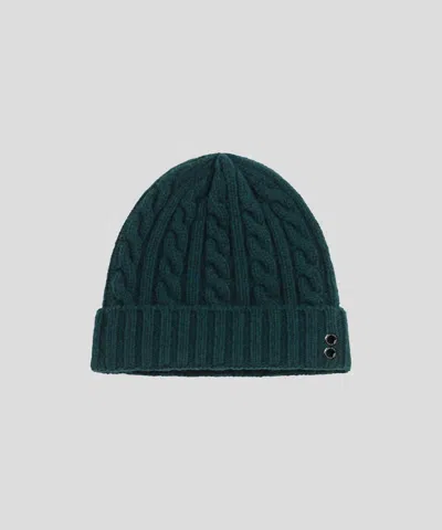 Ron Dorff Cashmere Wool Telemark Beanie In Green Night