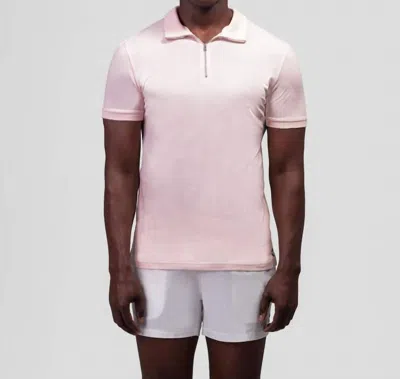 Ron Dorff Cotton Piqué Polo In Pastel Pink