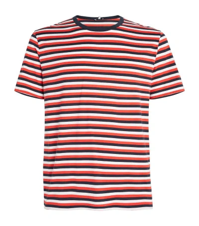 Ron Dorff Cotton Striped T-shirt In Multi