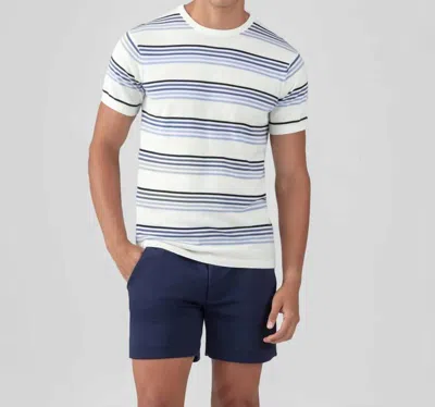 Ron Dorff Knitted Striped T-shirt In Off White