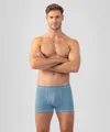Ron Dorff Pull-on Boxer Briefs With Piping In Atlantic Blue In Multi