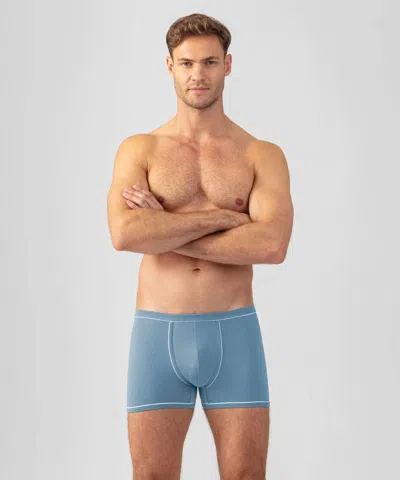 Ron Dorff Pull-on Boxer Briefs With Piping In Atlantic Blue In Multi