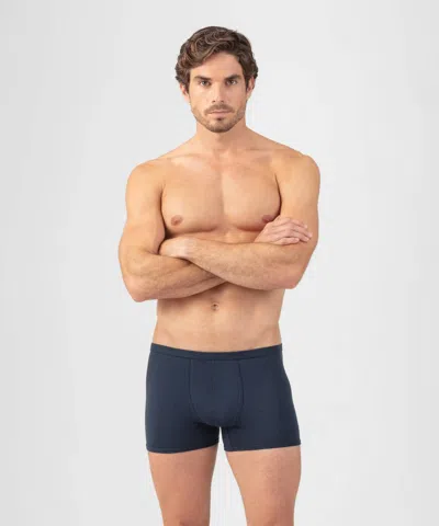Ron Dorff Pull-on Boxer Briefs With Piping In Navy In Blue