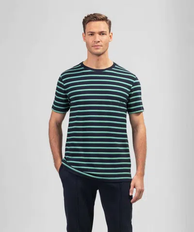 Ron Dorff Short Sleeve Piqué T-shirt In Pistachio Green In Brown