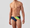 Ron Dorff Swim Briefs Neon Stripes In Navy In Blue