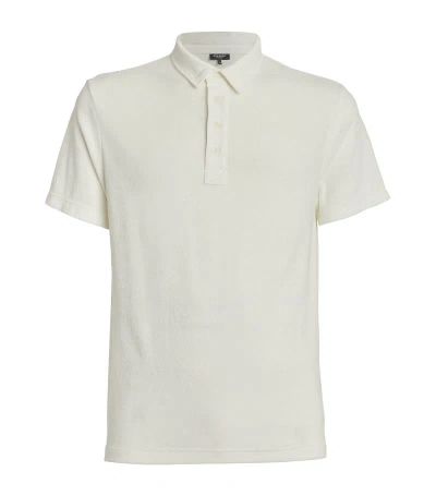 Ron Dorff Terry Cotton Polo Shirt In White
