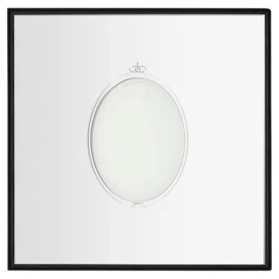 Pre-owned Ron Gilad Deadline Mirror For Cassina, Ash Frame, Mid-century Style In Gray