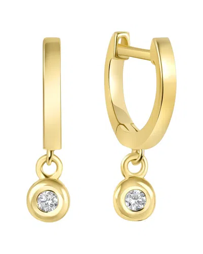 Ron Hami 14k 0.07 Ct. Tw. Diamond Huggie Earrings In Gold
