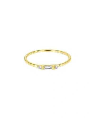 Pre-owned Ron Hami 14k 0.09 Ct. Tw. Diamond Stackable Ring Women's 7
