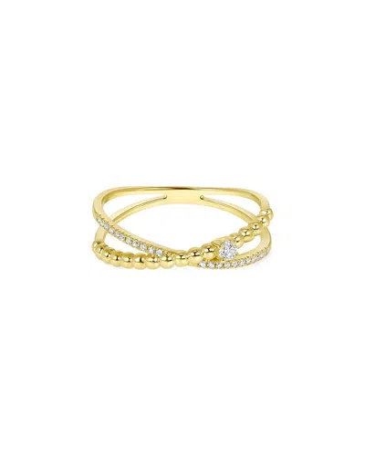 Ron Hami 14k 0.12 Ct. Tw. Diamond Criss Cross Ring In Gold