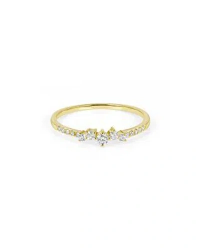 Pre-owned Ron Hami 14k 0.19 Ct. Tw. Diamond Stackable Ring Women's 7