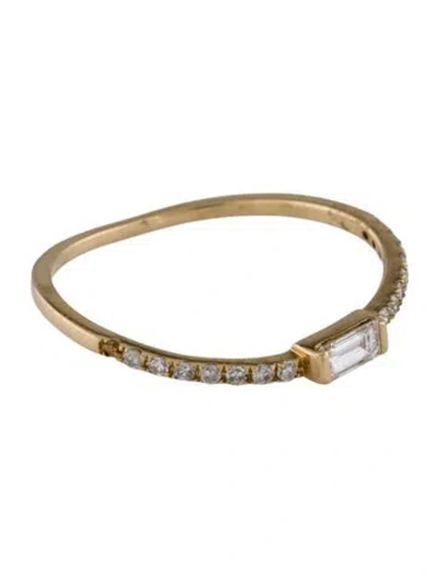 Pre-owned Ron Hami 14k Diamond Stacking Band In Multi