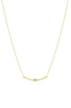 Ron Hami 14k Gold Diamond Bar Necklace