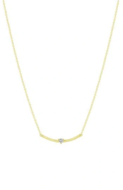Ron Hami 14k Gold Diamond Bar Necklace
