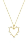 Ron Hami 14k Yellow Gold Diamond Open Heart Pendant Necklace