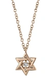 Ron Hami 14k Yellow Gold Diamond Woven Star Of David Pendant Necklace In Yellow Gold/diamond