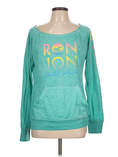 Pre-owned Ron Jon Surf Shop Sweatshirt In Blue