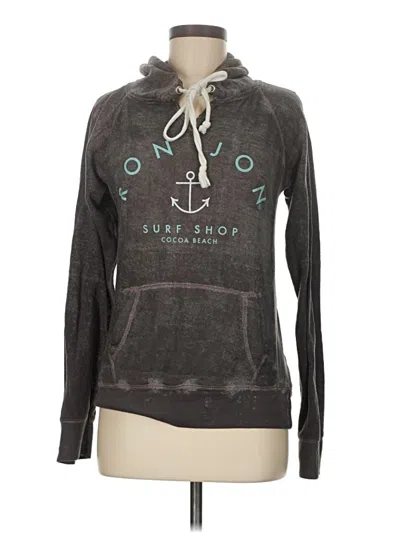 Pre-owned Ron Jon Surf Shop Zip Up Hoodie In Gray