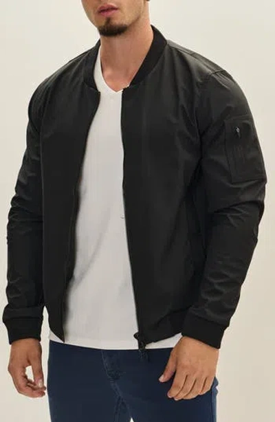 Ron Tomson Bomber Jacket In Black