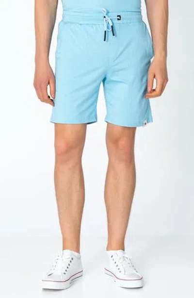 Ron Tomson Drawstring Cotton Shorts In Blue