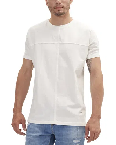 Ron Tomson Front Stitch Detail Fitted T-shirt In White