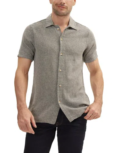 Ron Tomson Lightweight Fitted Button Down Shirt In Black