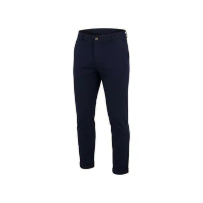 Ron Tomson Men's Blue Tapered Casual Wear Pants - Navy In Pattern