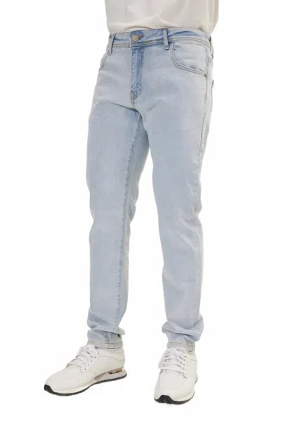 Ron Tomson Men's Classic Fitted Denim Jeans In Light Vintage In Blue