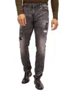 RON TOMSON MEN'S DOLLAR SIGN DISTRSSED JEANS