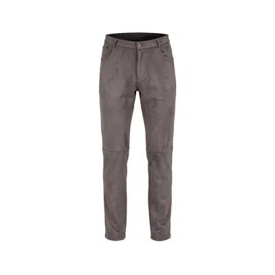 Ron Tomson Men's Microsuede Lightweight Tapered Pants - Grey In Pink
