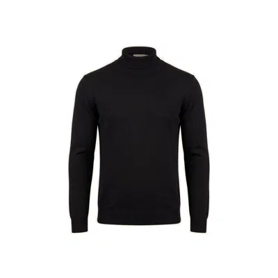 Ron Tomson Men's Roll Neck Knit Sweater - Black